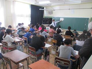 算数の授業です。