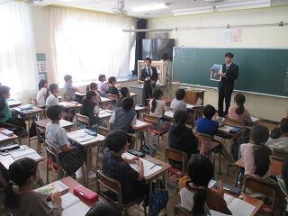 算数の授業です。