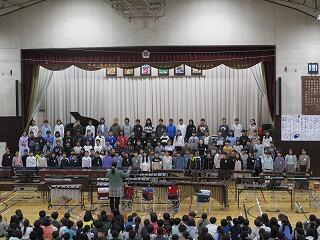 音楽会⑥：５年生合唱です。