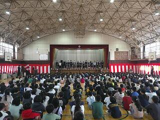 １学期始業式です。