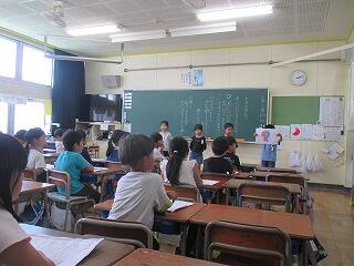 ２年生の授業参観です。